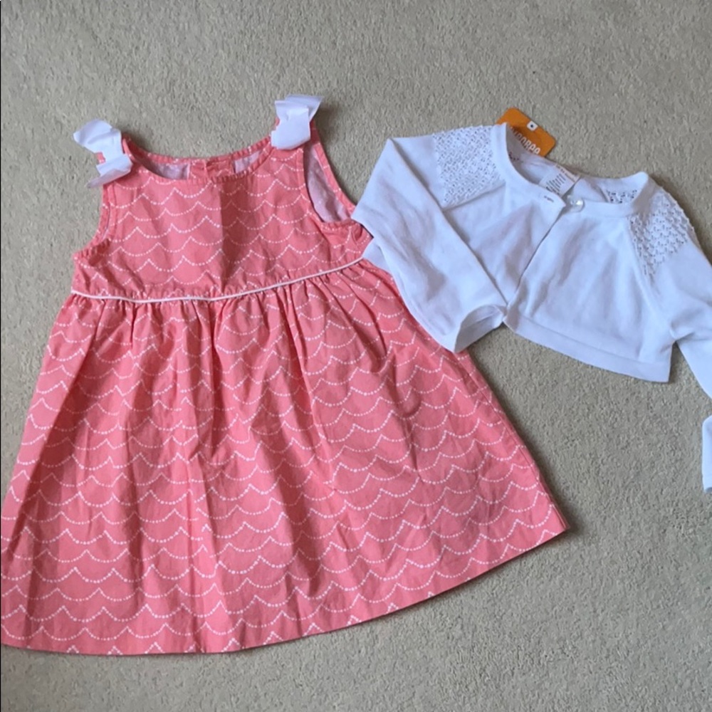 Gymboree Coral Dress with bows